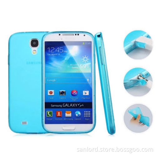 Frosted TPU Cases for Samsung S4/i9500, with Dust-proof Plugs